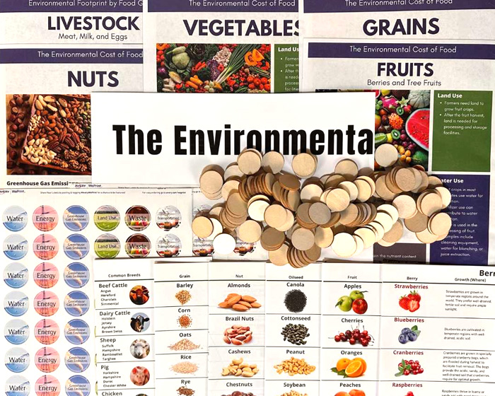 cover of picture book showing illustration of Environmental Cost of Food Kit